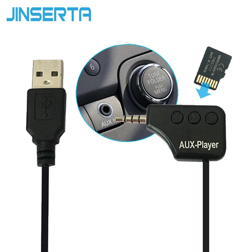 JINSERTA ̴  ڵ MP3 ÷̾, AUX  ű , TF ޸ ī,  , ڵ Ŀ, 3.5mm